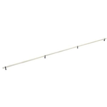 Emtek - Concealed Surface, Select Bar Appliance Pull 54 Inch C-C, Rectangular Bar Stem, Knurled Bar