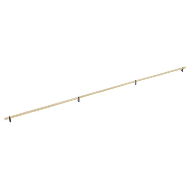Emtek - Concealed Surface, Select Bar Appliance Pull 54 Inch C-C, Rectangular Bar Stem, Smooth Bar