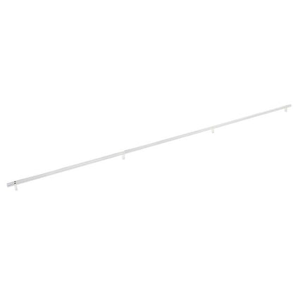 Emtek - Concealed Surface, Select Bar Appliance Pull 54 Inch C-C, Rectangular Bar Stem, Knurled Bar