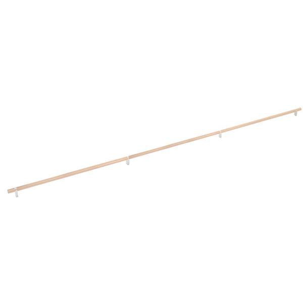 Emtek - Concealed Surface, Select Bar Appliance Pull 54 Inch C-C, Rectangular Bar Stem, Knurled Bar