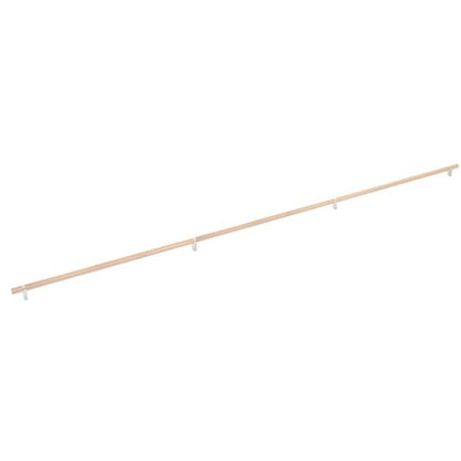 Emtek - Concealed Surface, Select Bar Appliance Pull 54 Inch C-C, Rectangular Bar Stem, Knurled Bar