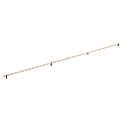 Emtek - Concealed Surface, Select Bar Appliance Pull 54 Inch C-C, Rectangular Bar Stem, Knurled Bar