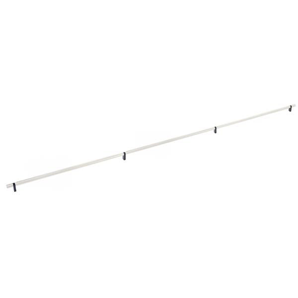 Emtek - Concealed Surface, Select Bar Appliance Pull 54 Inch C-C, Rectangular Bar Stem, Knurled Bar