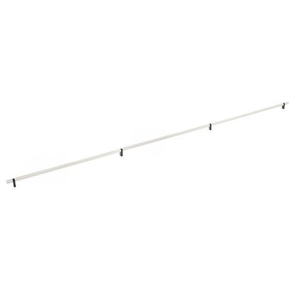 Emtek - Concealed Surface, Select Bar Appliance Pull 54 Inch C-C, Rectangular Bar Stem, Knurled Bar