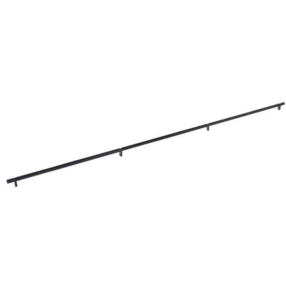 Emtek - Concealed Surface, Select Bar Appliance Pull 54 Inch C-C, Rectangular Bar Stem, Knurled Bar