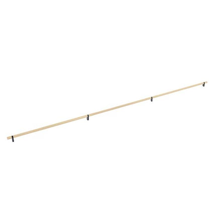 Emtek - Concealed Surface, Select Bar Appliance Pull 54 Inch C-C, Rectangular Bar Stem, Knurled Bar