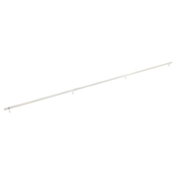 Emtek - Concealed Surface, Select Bar Appliance Pull 54 Inch C-C, Rectangular Bar Stem, Knurled Bar