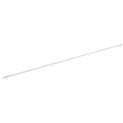 Emtek - Concealed Surface, Select Bar Appliance Pull 54 Inch C-C, Rectangular Bar Stem, Knurled Bar