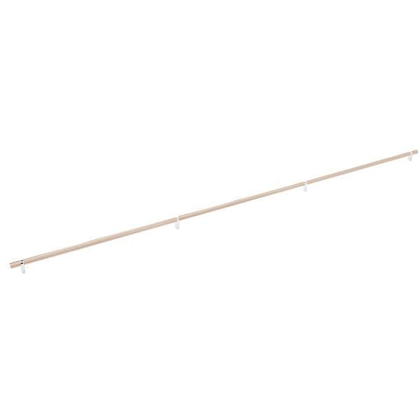 Emtek - Concealed Surface, Select Bar Appliance Pull 54 Inch C-C, Rectangular Bar Stem, Smooth Bar