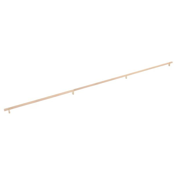 Emtek - Concealed Surface, Select Bar Appliance Pull 54 Inch C-C, Rectangular Bar Stem, Knurled Bar