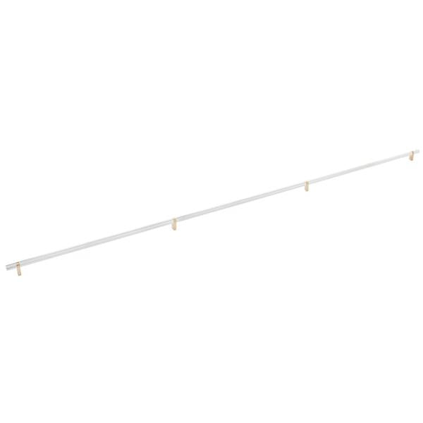 Emtek - Concealed Surface, Select Bar Appliance Pull 54 Inch C-C, Rectangular Bar Stem, Knurled Bar