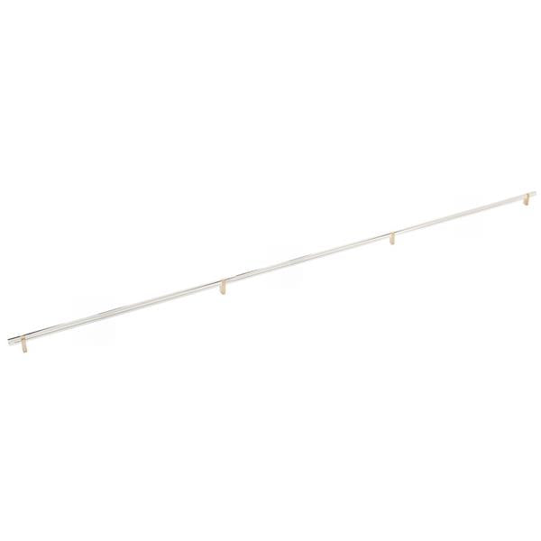 Emtek - Concealed Surface, Select Bar Appliance Pull 54 Inch C-C, Rectangular Bar Stem, Smooth Bar