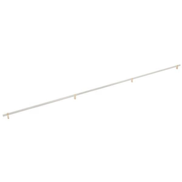 Emtek - Concealed Surface, Select Bar Appliance Pull 54 Inch C-C, Rectangular Bar Stem, Smooth Bar