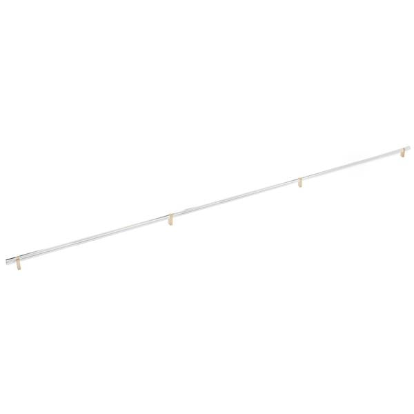 Emtek - Concealed Surface, Select Bar Appliance Pull 54 Inch C-C, Rectangular Bar Stem, Smooth Bar
