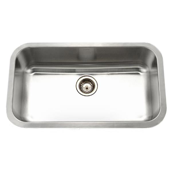 Hamat - Enterprise 32 Inch Undermount Stainless Steel Large Single Bowl Kitchen Sink, 18 Gauge