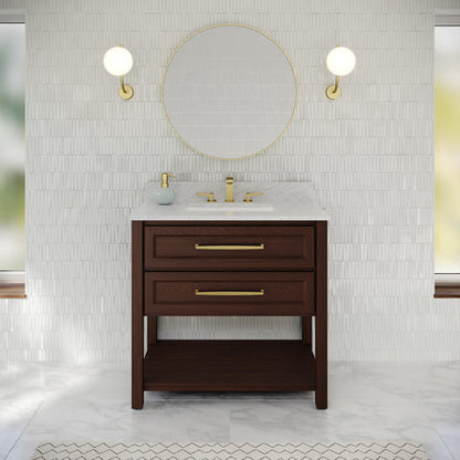 Jeffrey Alexander - Kipling 36 Inch W  Single Basin Bathroom Vanity Set