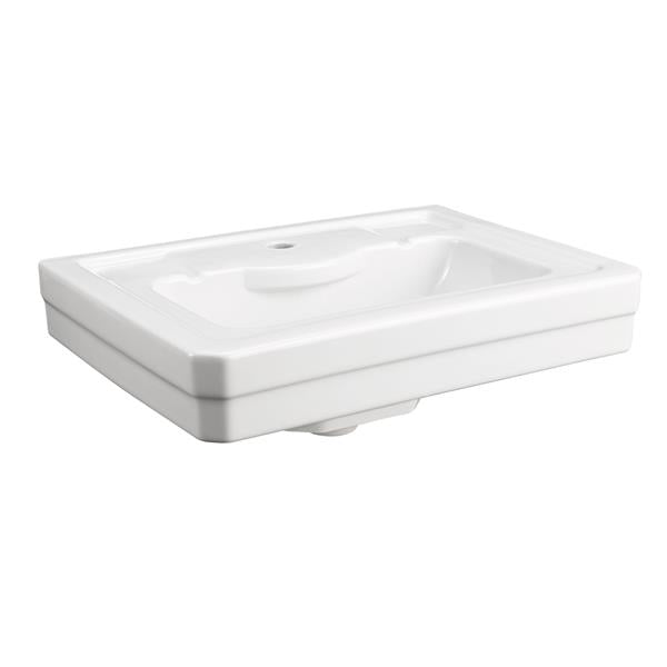 DXV - Fitzgerald 24 Inch Single Hole Bathroom Sink- Canvas White