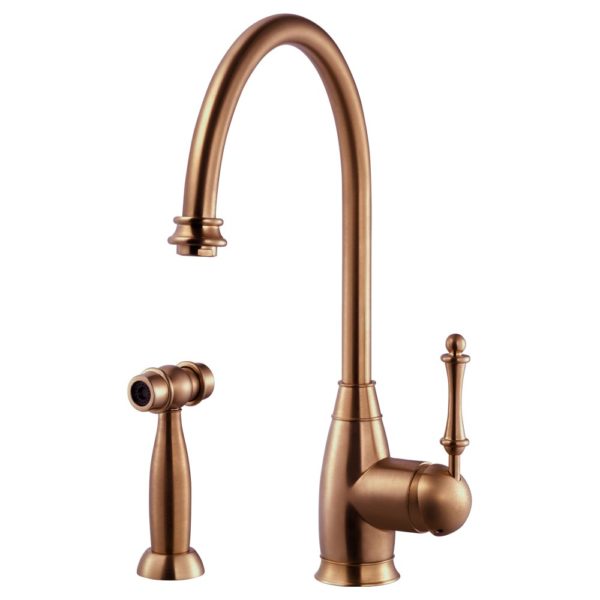 Hamat - Exeter Traditional Brass Single Lever Faucet with Side Spray