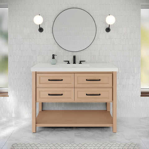 Jeffrey Alexander - Kipling 48 Inch W  Single Basin Bathroom Vanity Set