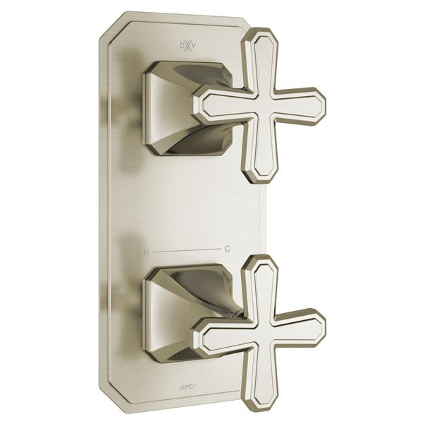 DXV - Belshire Two-Handle Thermostatic Valve Trim With Cross Handles