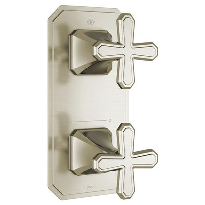 DXV - Belshire Two-Handle Thermostatic Valve Trim With Cross Handles