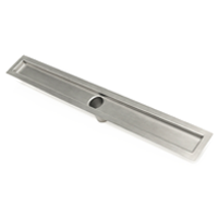 Infinity Drain - 24 Inch Stainless Steel Channel Assembly for FF Series with 2 Inch No Hub Outlet
