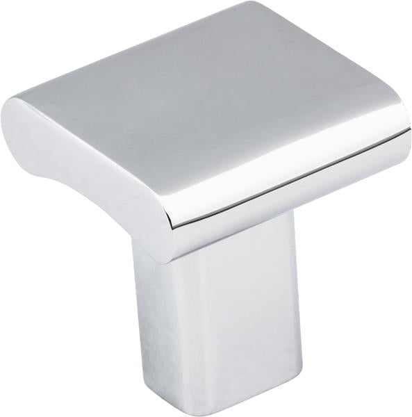 Elements - 1 Inch Overall Length Square Park Cabinet Knob
