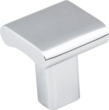 Elements - 1 Inch Overall Length Square Park Cabinet Knob