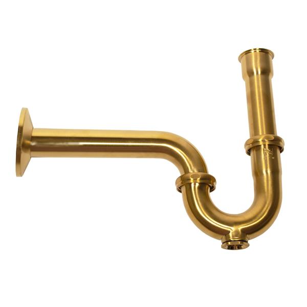 Nantucket Sinks - 3P Trap With Satin Brass Finish