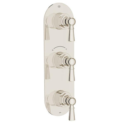 DXV - Oak Hill Three-Handle Thermostatic Valve Trim With Lever Handles