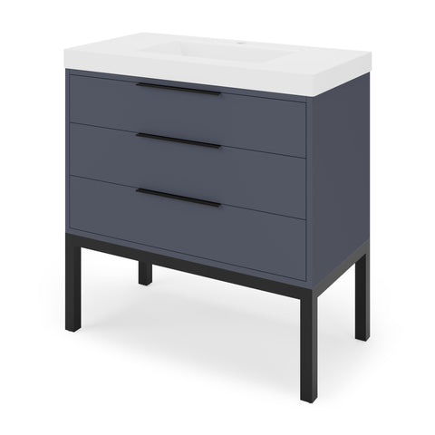Jeffrey Alexander - Gardner 36 Inch W  Single Basin Bathroom Vanity Set