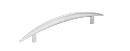 Elements - 128 mm Center-to-Center Matte Silver Arched Verona Cabinet Pull