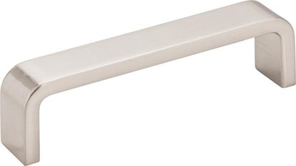 Elements - 4 Inch Center-to-Center Brushed Chrome Square Asher Cabinet Pull