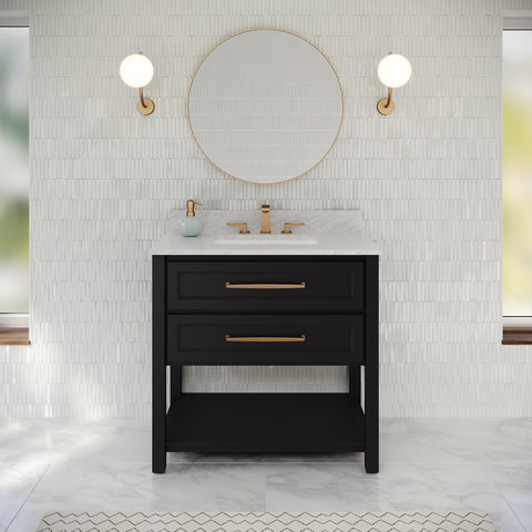 Jeffrey Alexander - Kipling 36 Inch W  Single Basin Bathroom Vanity Set