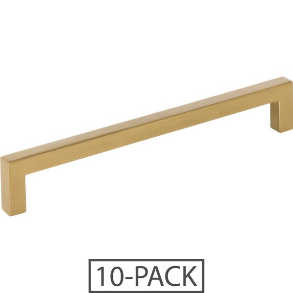 Elements - 160 mm Center-to-Center Square Stanton Cabinet Bar Pull - 10-Pack