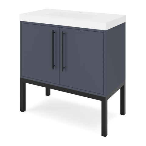 Jeffrey Alexander - Tempest 36 Inch W  Single Basin Bathroom Vanity Set