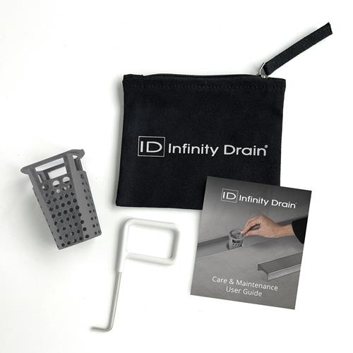 Infinity Drain - Hair Maintenance Kit. Includes DKEY Lift-out key, and HB 32 Hair Basket.