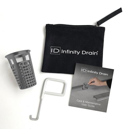 Infinity Drain - Hair Maintenance Kit. Includes AKEY Lift-out key, and HB 65 Hair Baskets.