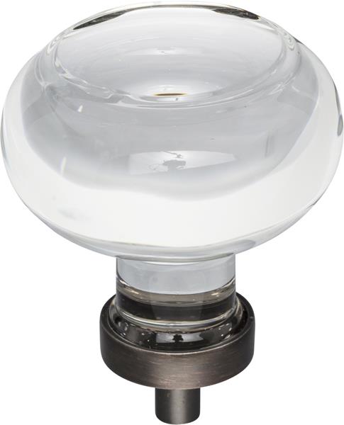 Jeffrey Alexander - 1-3/4 Inch Diameter Button Glass Harlow Cabinet Knob