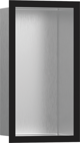 Hansgrohe - XtraStoris Individual Wall Niche Brushed Stainless Steel with Design Frame 12 x 6 x 4 Inch