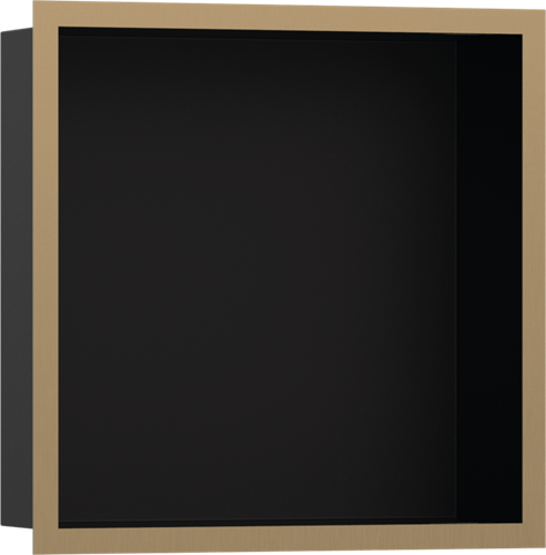 Hansgrohe - XtraStoris Individual Wall Niche Matte Black with Design Frame 12 x 12 x 4 Inch