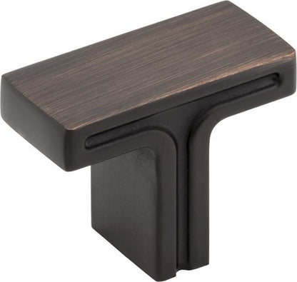 Jeffrey Alexander - 1-3/8 Inch Overall Length Rectangle Anwick Cabinet Knob