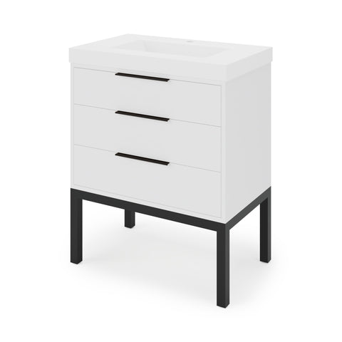 Jeffrey Alexander - Gardner 30 Inch W  Single Basin Bathroom Vanity Set
