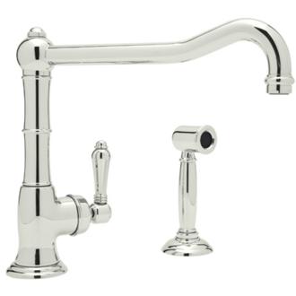 Rohl - Acqui Extended Spout Kitchen Faucet With Side Spray