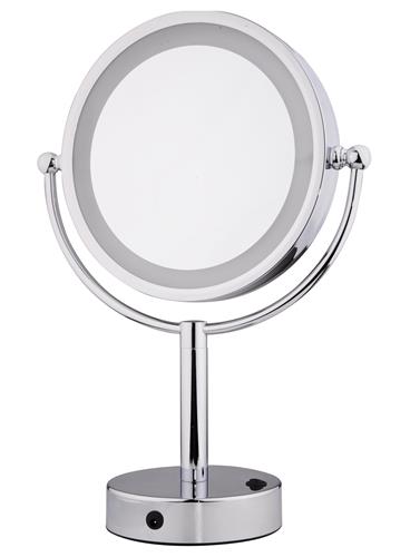 Ico - 8.5 Inch Double Sided Lighted Freestanding Mirror