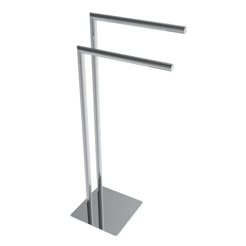 Ico - Round Freestanding Double Towel Bar