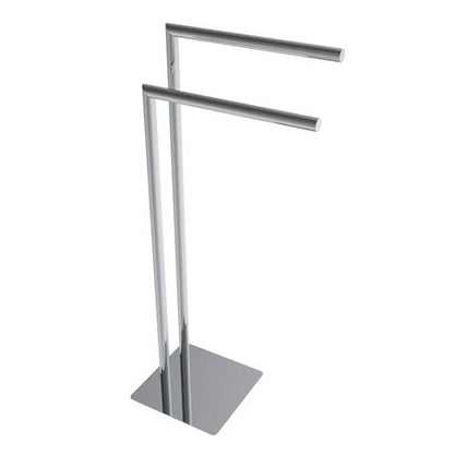 Ico - Round Freestanding Double Towel Bar