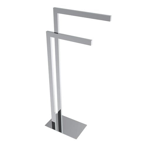 Ico - Square Freestanding Double Towel Bar