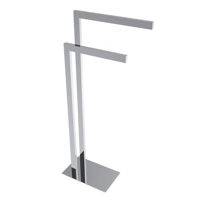 Ico - Square Freestanding Double Towel Bar