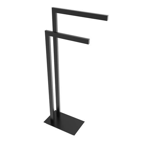 Ico - Square Freestanding Double Towel Bar